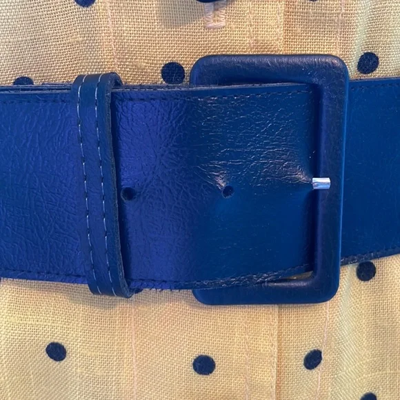 Vintage Damon II yellow dress with black polka dots - Picture 9 of 13